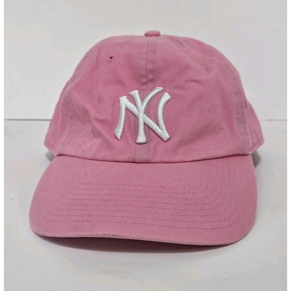 New York Yankees Hat MLB '47 Brand Pink MLB Adjustable Strapback OSFA Baseball